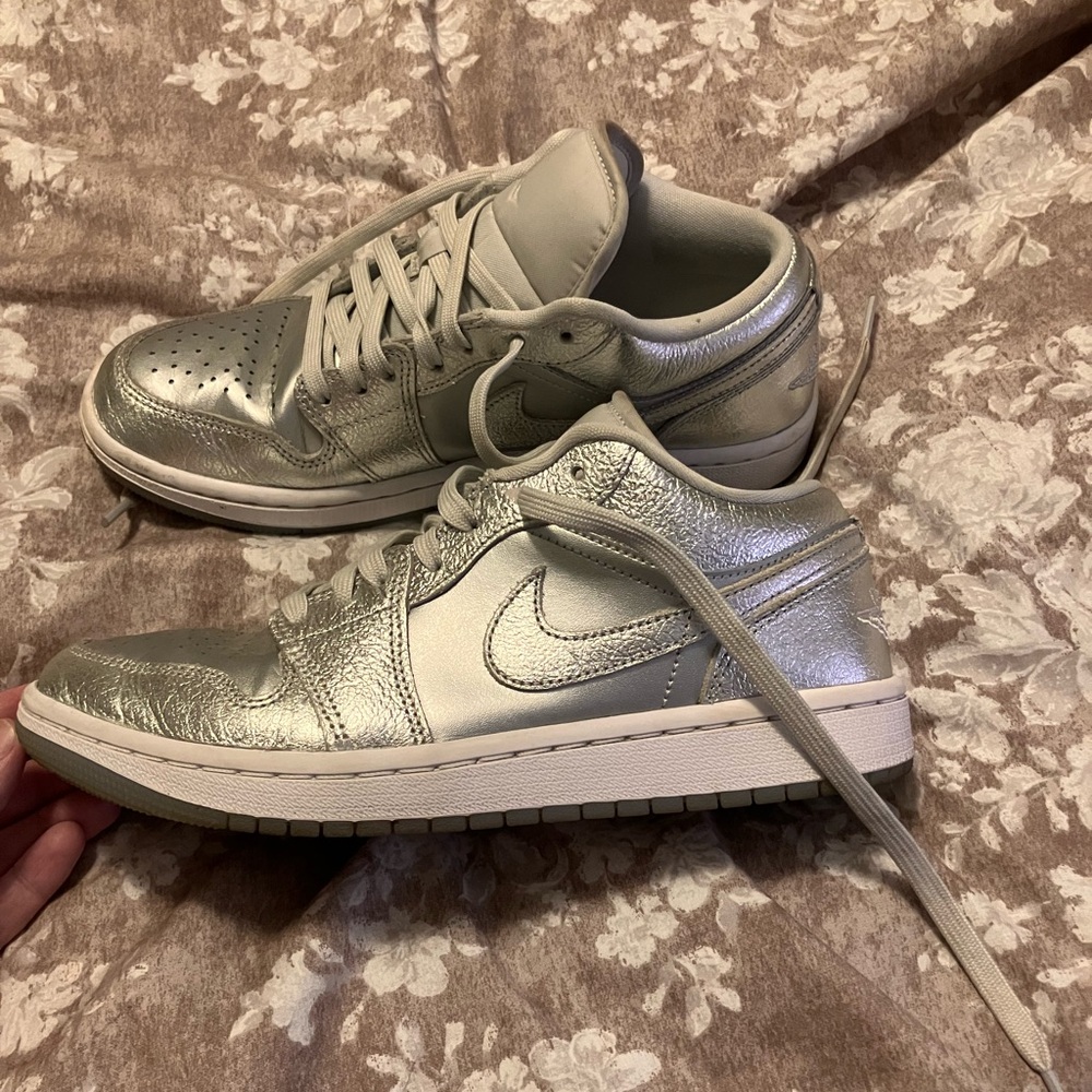 Nike Metallic Silver Sneakers